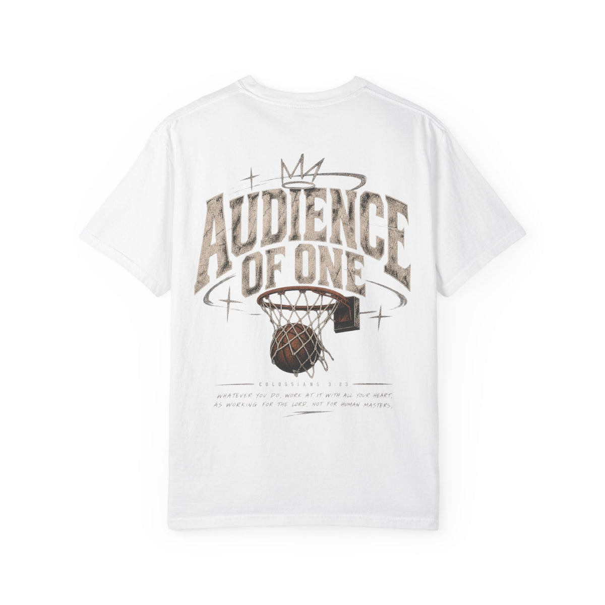 Audience of One Basketball Tee — Vintage Hoop Graphic T-Shirt