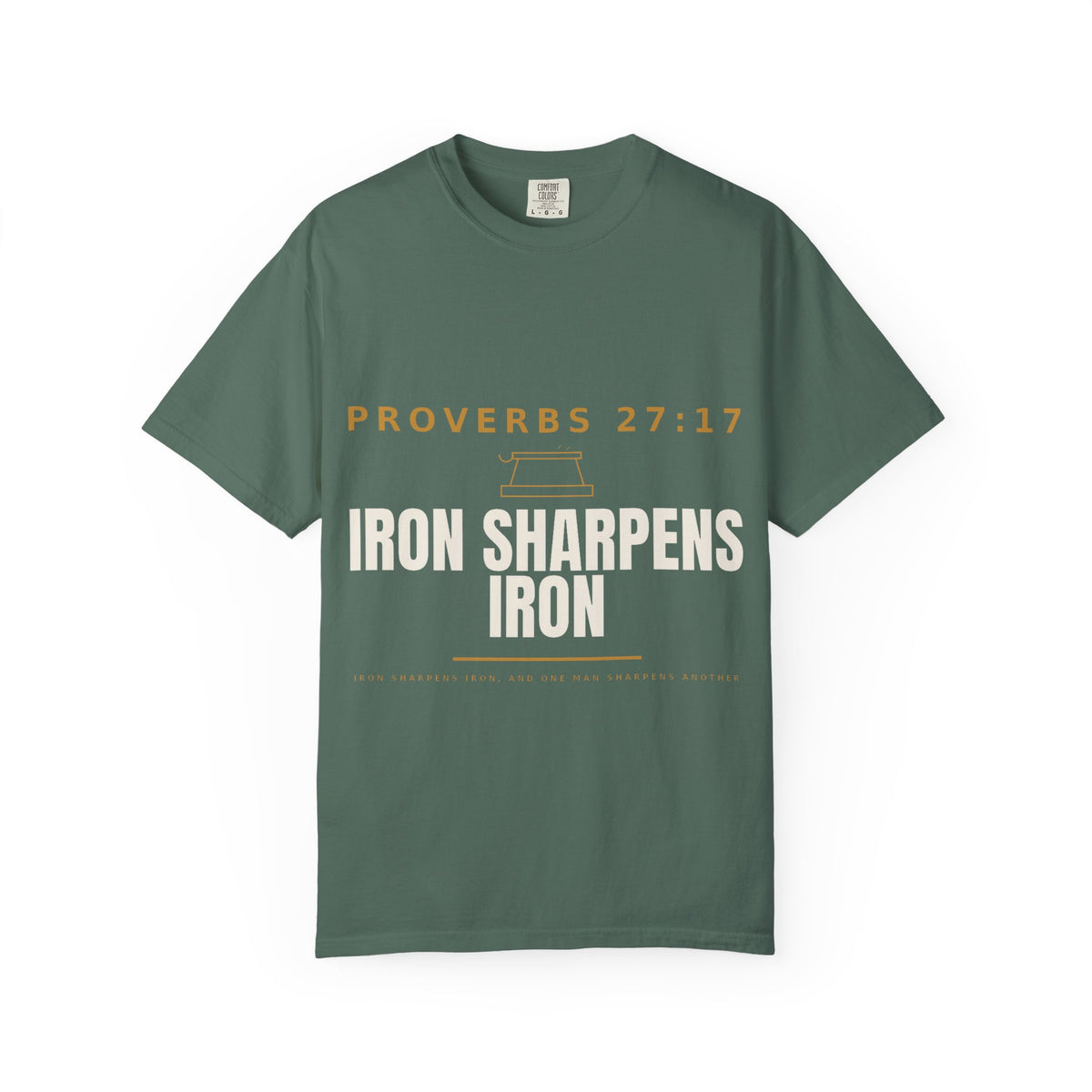 Proverbs 27:17 “Iron Sharpens Iron” Christian T-Shirt