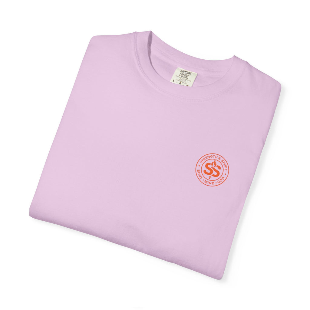 T-Shirt — "Jesus Saves" John 3:16 Christian Graphic Tee (Flower & Smiley Design)