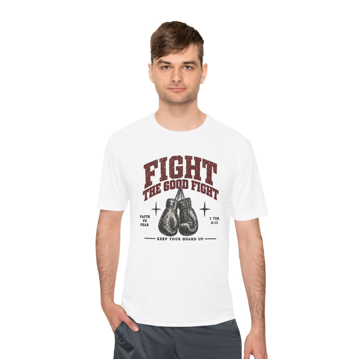 Fight The Good Fight Boxing Tee — Moisture-Wicking Athletic Shirt