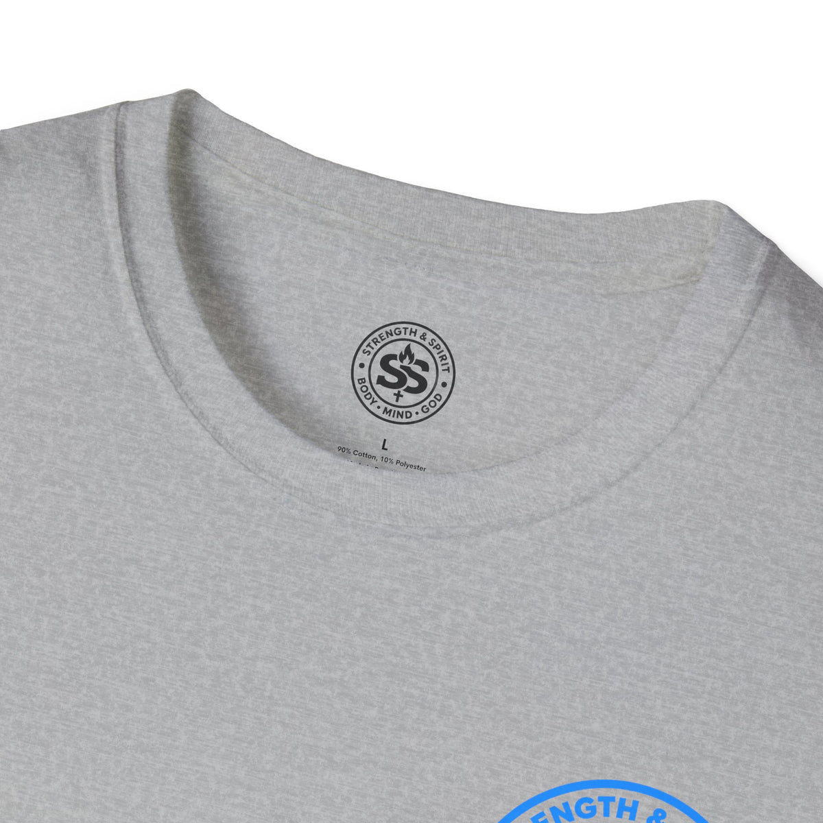 Glory to God T-Shirt — Retro Blue Faith Tee