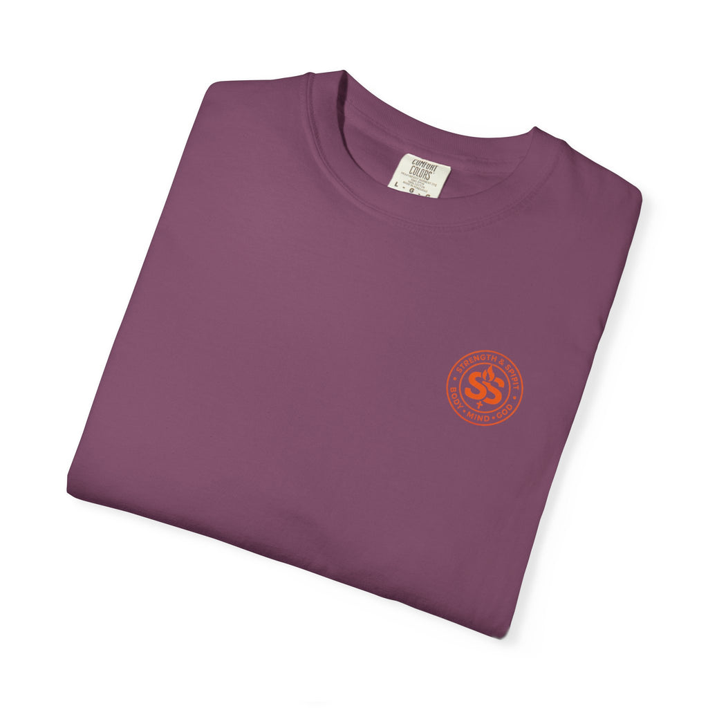 T-Shirt — "Jesus Saves" John 3:16 Christian Graphic Tee (Flower & Smiley Design)