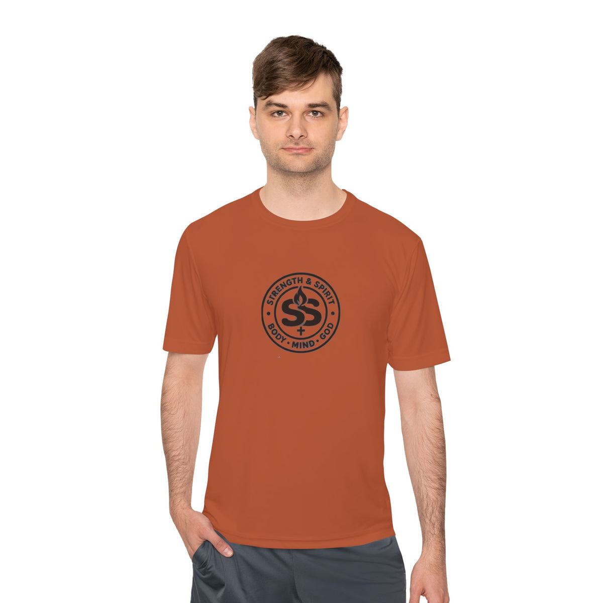 "His Strength My Weakness" Moisture-Wicking Shirt