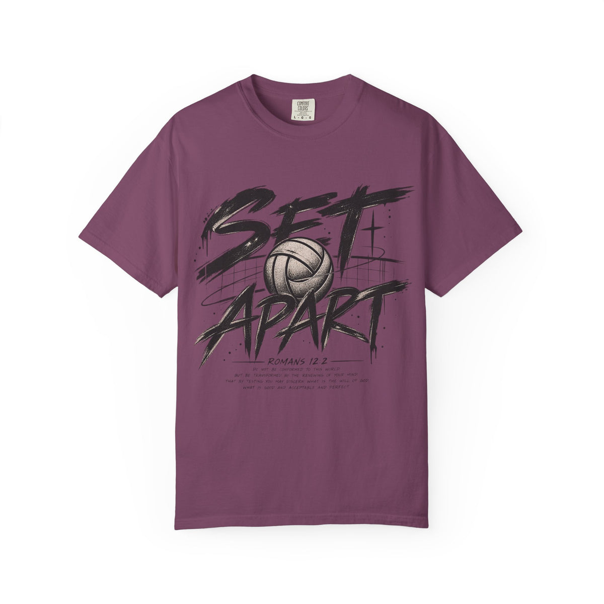 Set Apart Volleyball T-shirt — Christian Sports Tee (Romans 12:2)