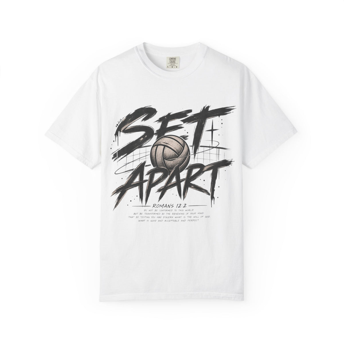 Set Apart Volleyball T-shirt — Christian Sports Tee (Romans 12:2)