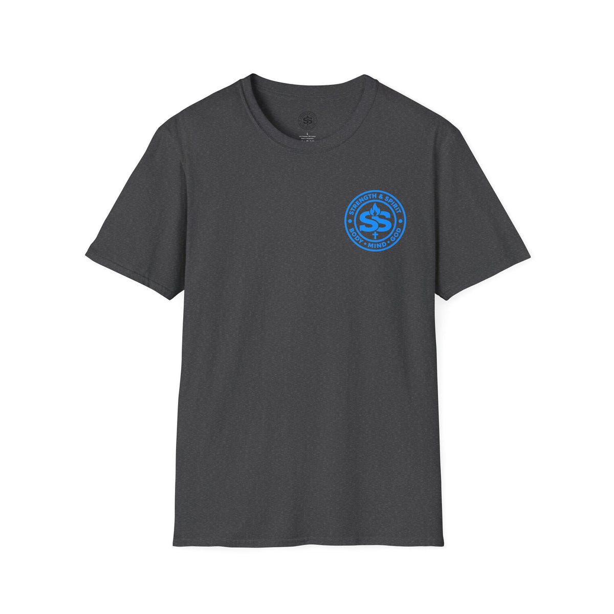 Glory to God T-Shirt — Retro Blue Faith Tee
