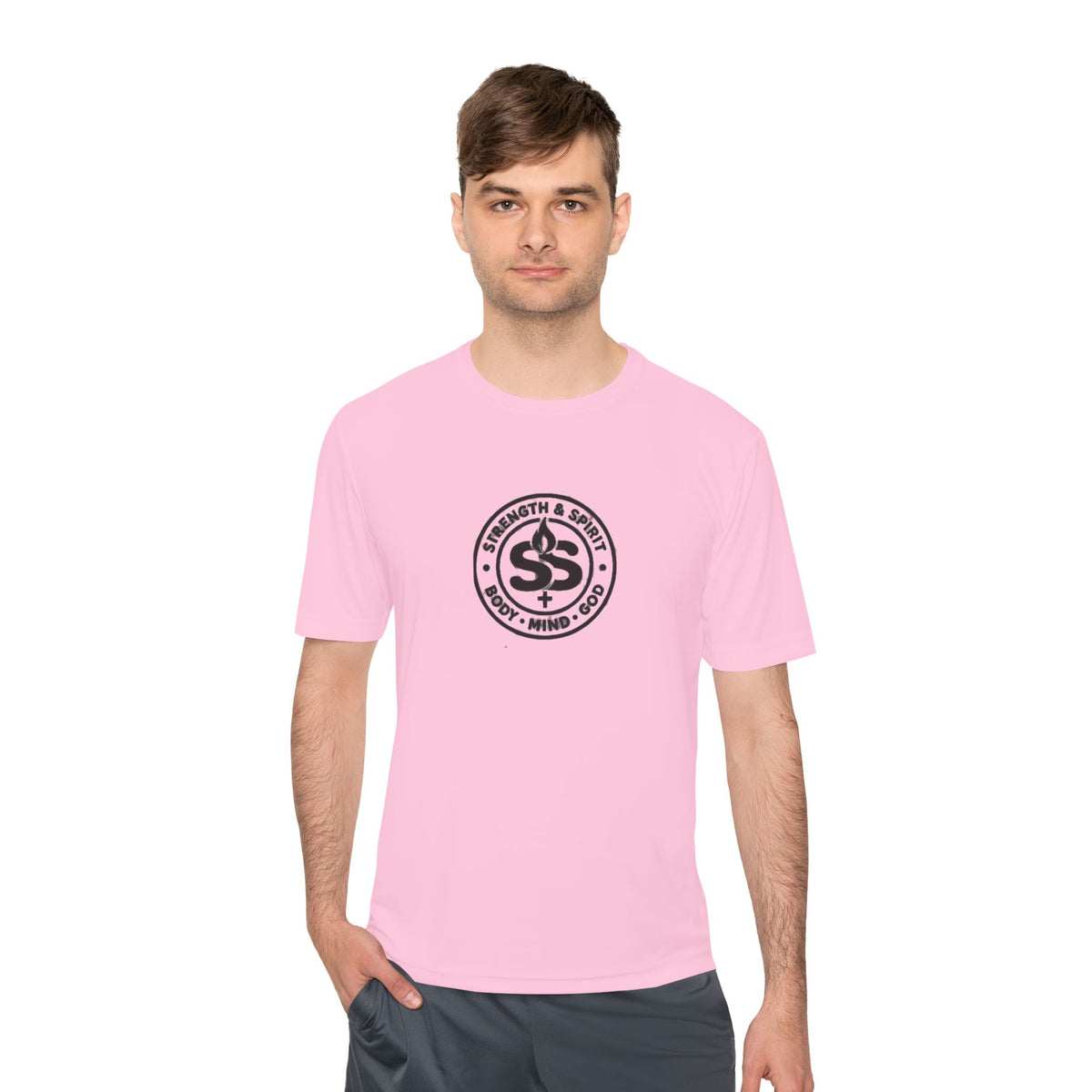 "His Strength My Weakness" Moisture-Wicking Shirt