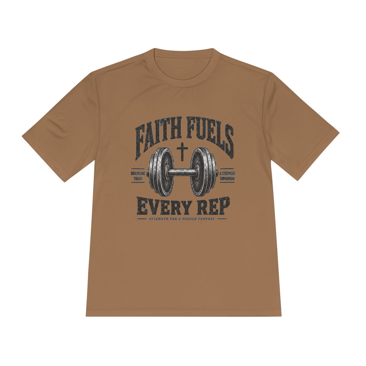 Faith Fuels Every Rep T-Shirt — Christian Gym Workout Tee