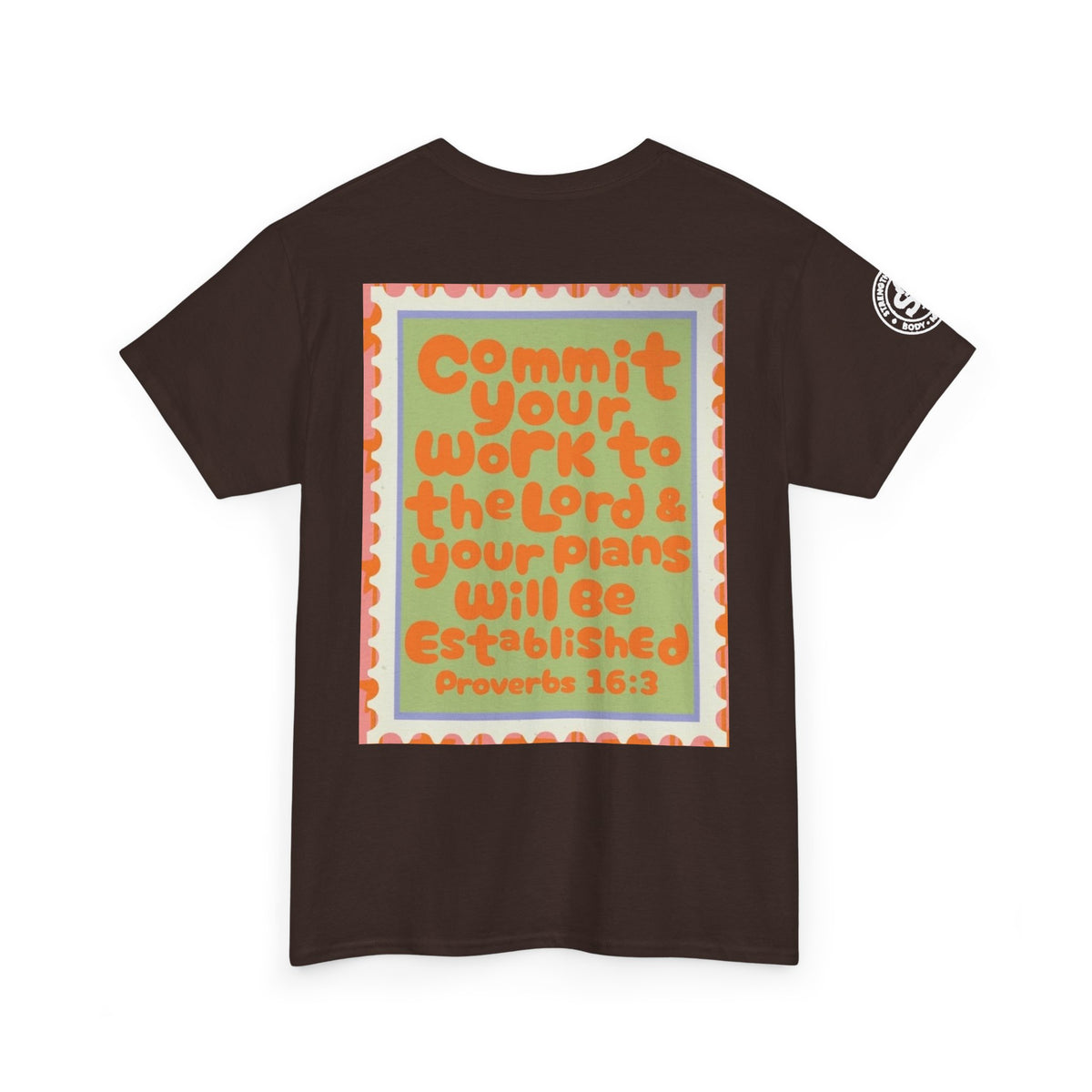 Proverbs 16:3 Inspirational Tee — "Commit Your Work to the Lord" Christian Graphic T-Shirt