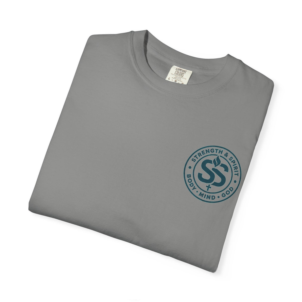 Lift Heavy Pray Hard T-Shirt | Faith Fitness Cross Tee