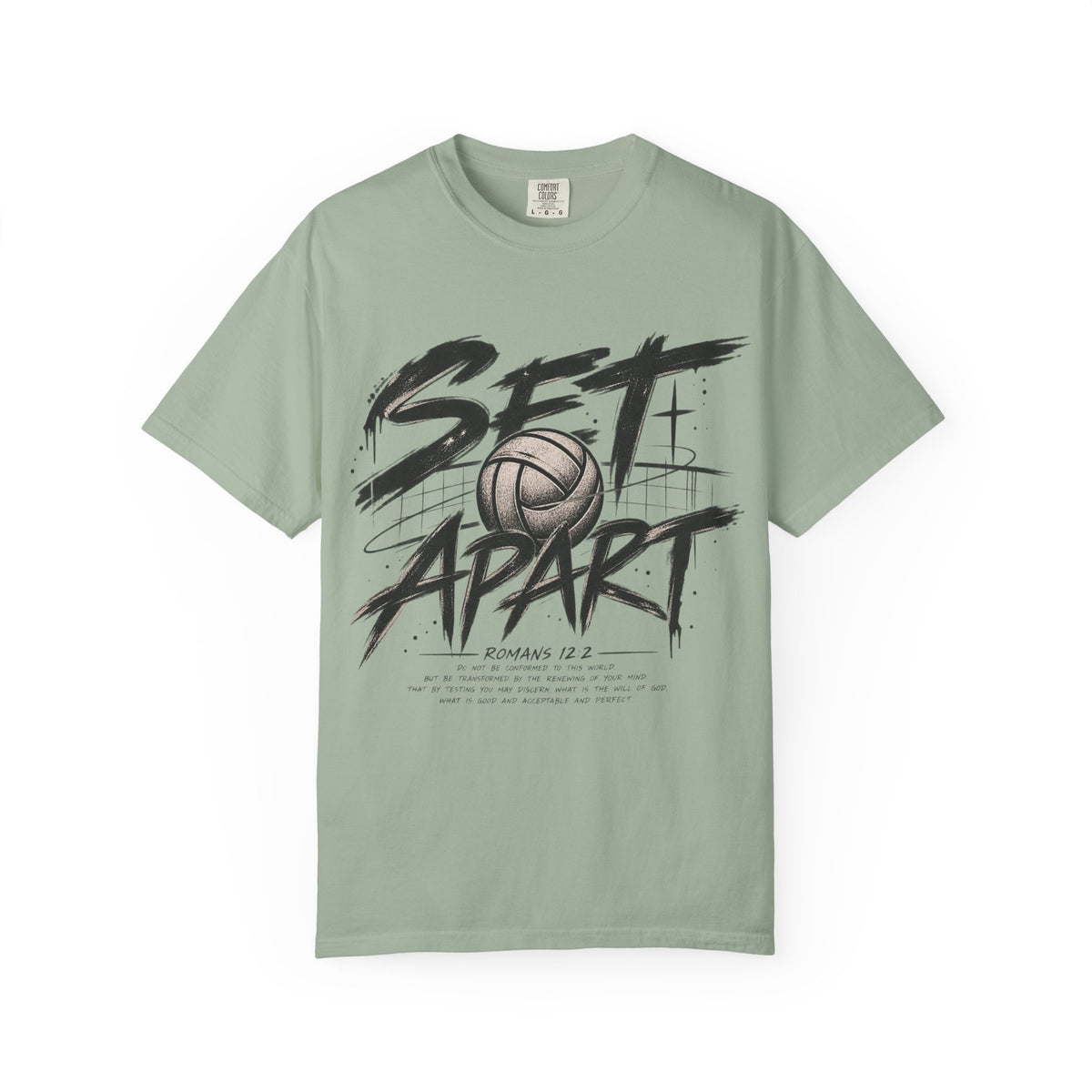 Set Apart Volleyball T-shirt — Christian Sports Tee (Romans 12:2)