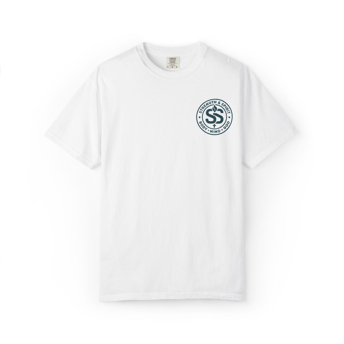 Lift Heavy Pray Hard T-Shirt | Faith Fitness Cross Tee