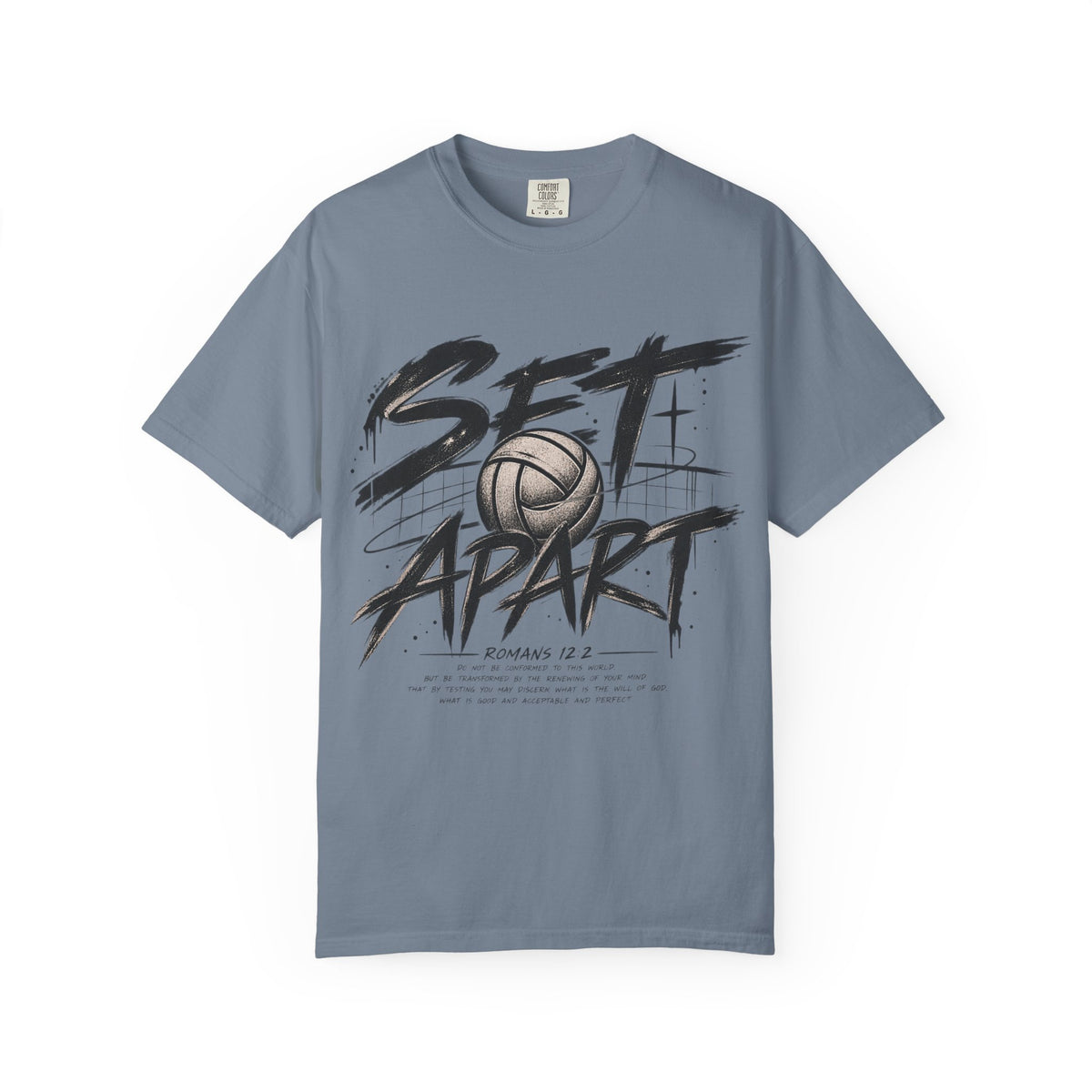 Set Apart Volleyball T-shirt — Christian Sports Tee (Romans 12:2)