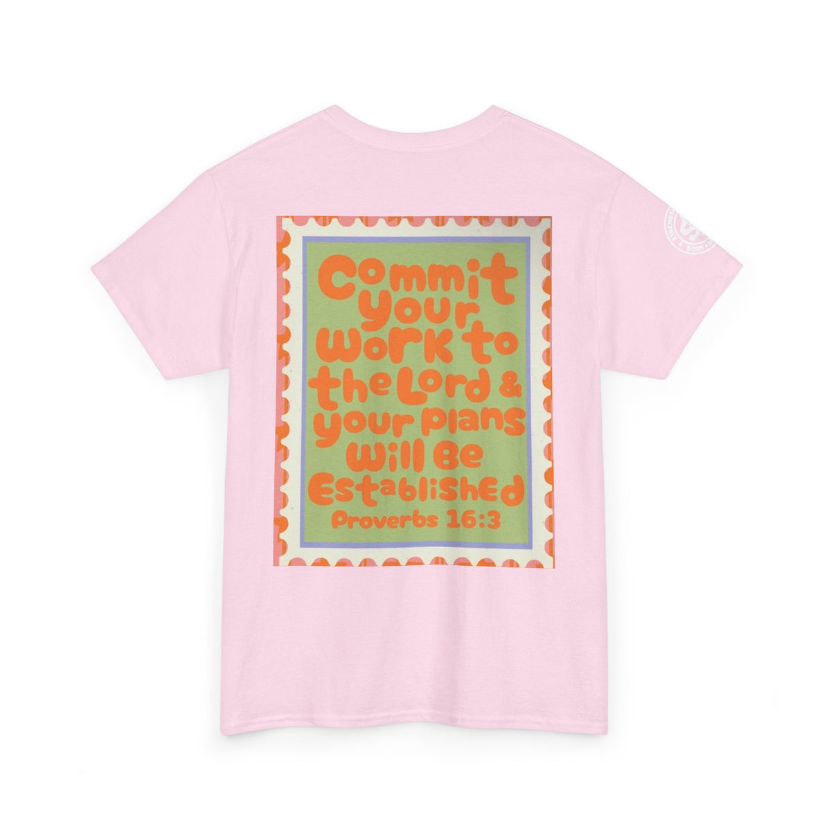 Proverbs 16:3 Inspirational Tee — "Commit Your Work to the Lord" Christian Graphic T-Shirt