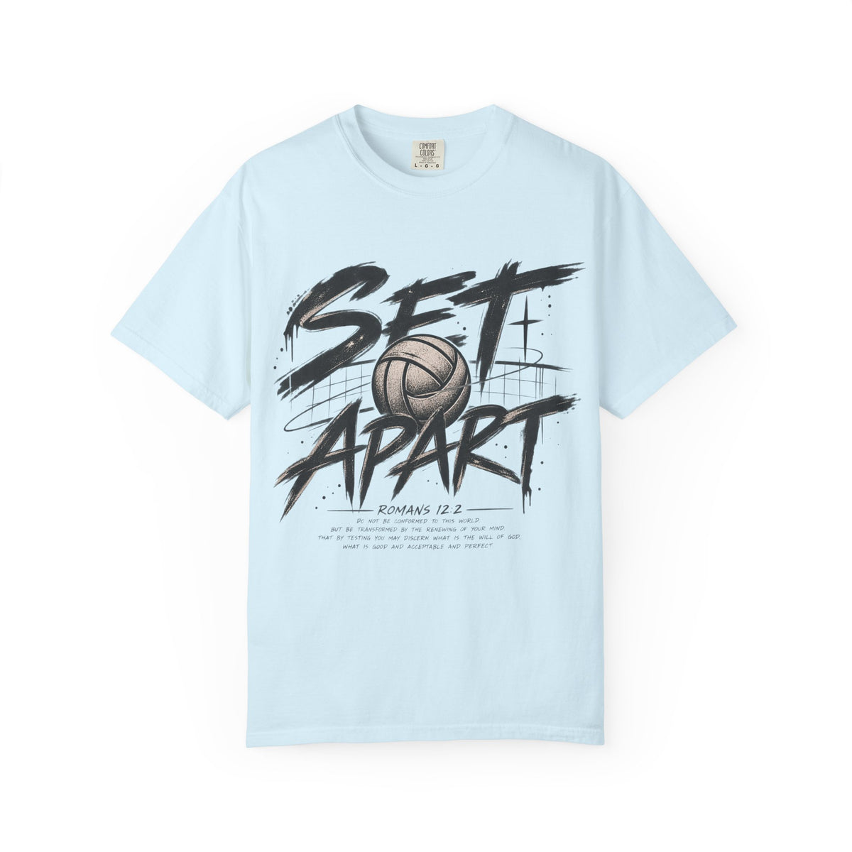 Set Apart Volleyball T-shirt — Christian Sports Tee (Romans 12:2)