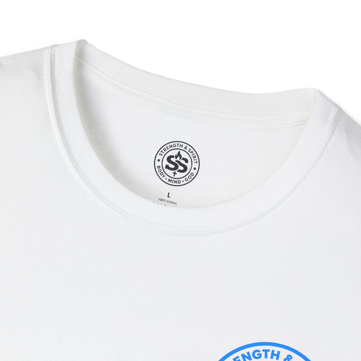 Glory to God T-Shirt — Retro Blue Faith Tee