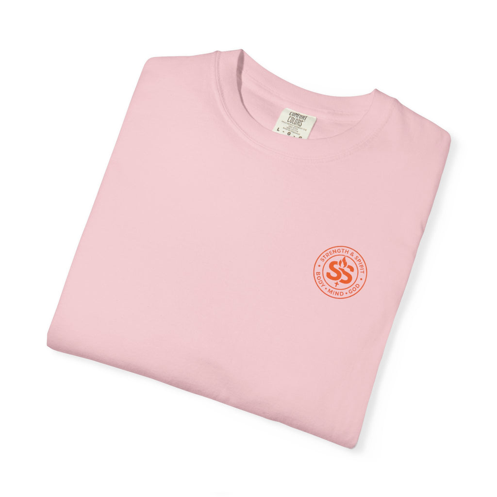 T-Shirt — "Jesus Saves" John 3:16 Christian Graphic Tee (Flower & Smiley Design)