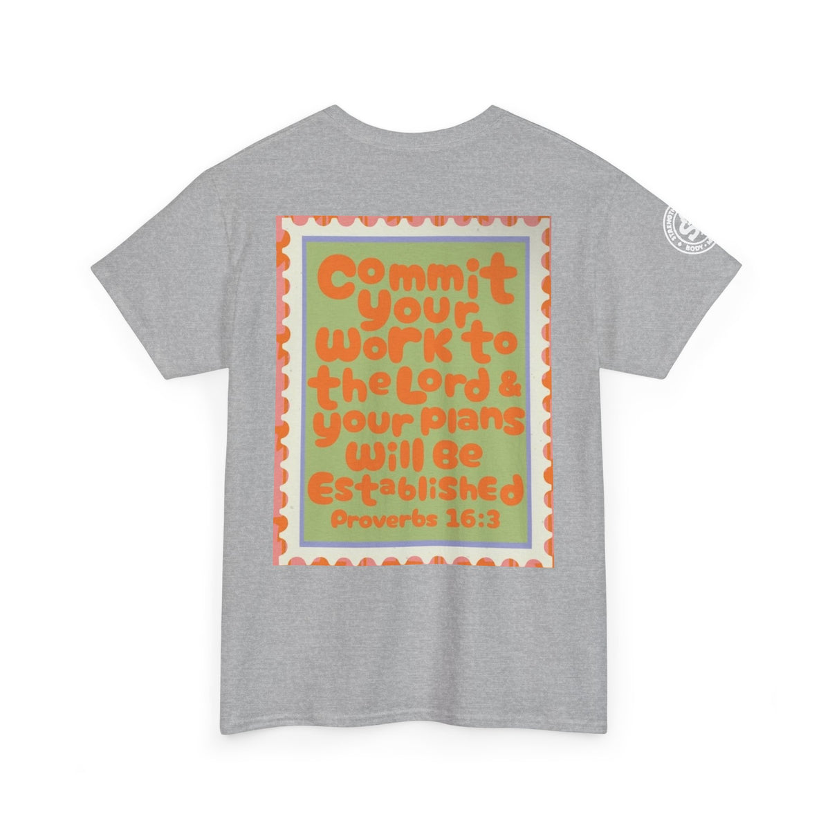 Proverbs 16:3 Inspirational Tee — "Commit Your Work to the Lord" Christian Graphic T-Shirt