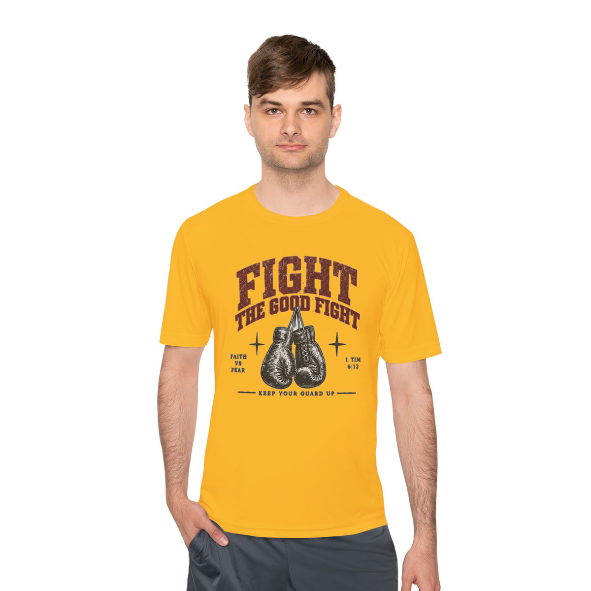 Fight The Good Fight Boxing Tee — Moisture-Wicking Athletic Shirt