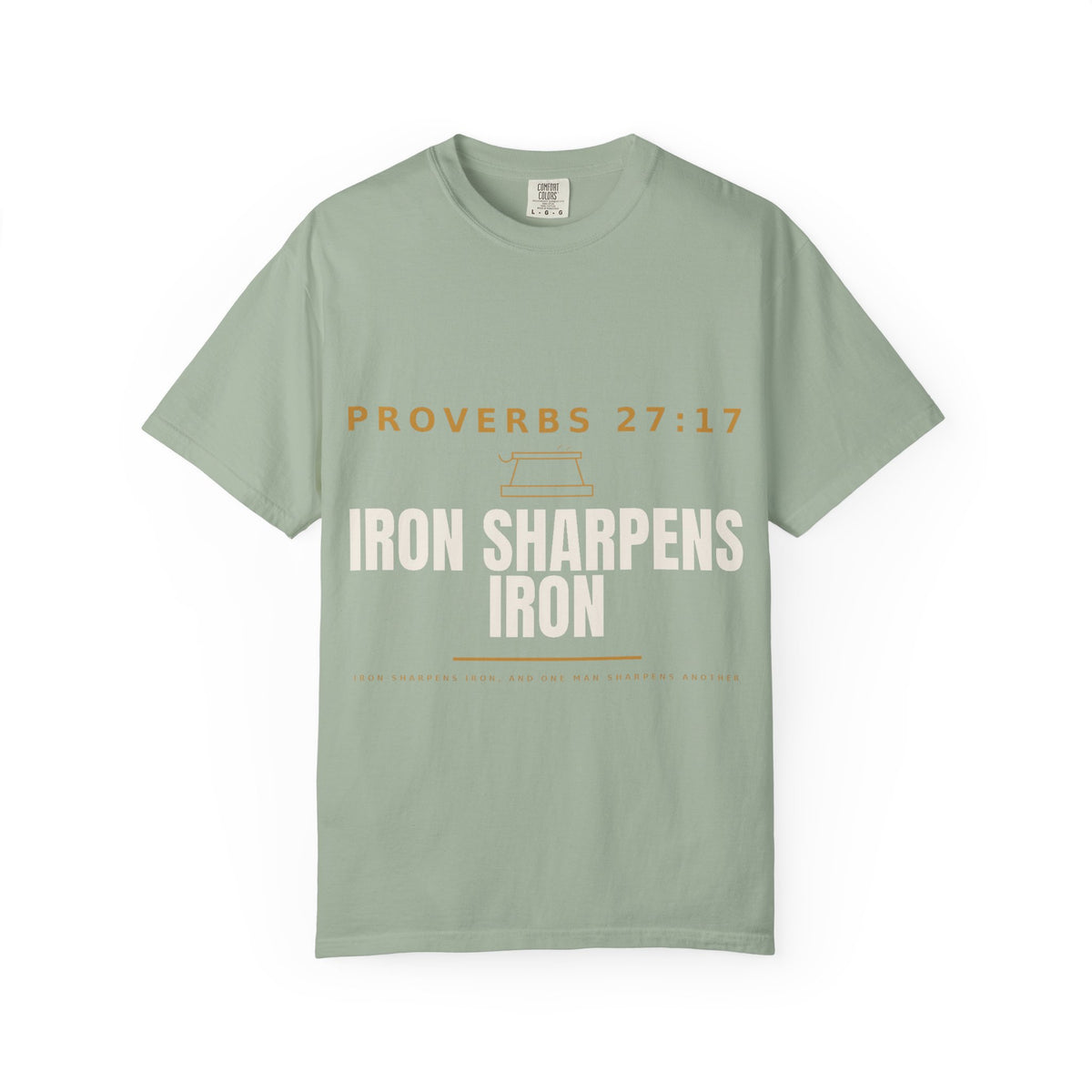 Proverbs 27:17 “Iron Sharpens Iron” Christian T-Shirt