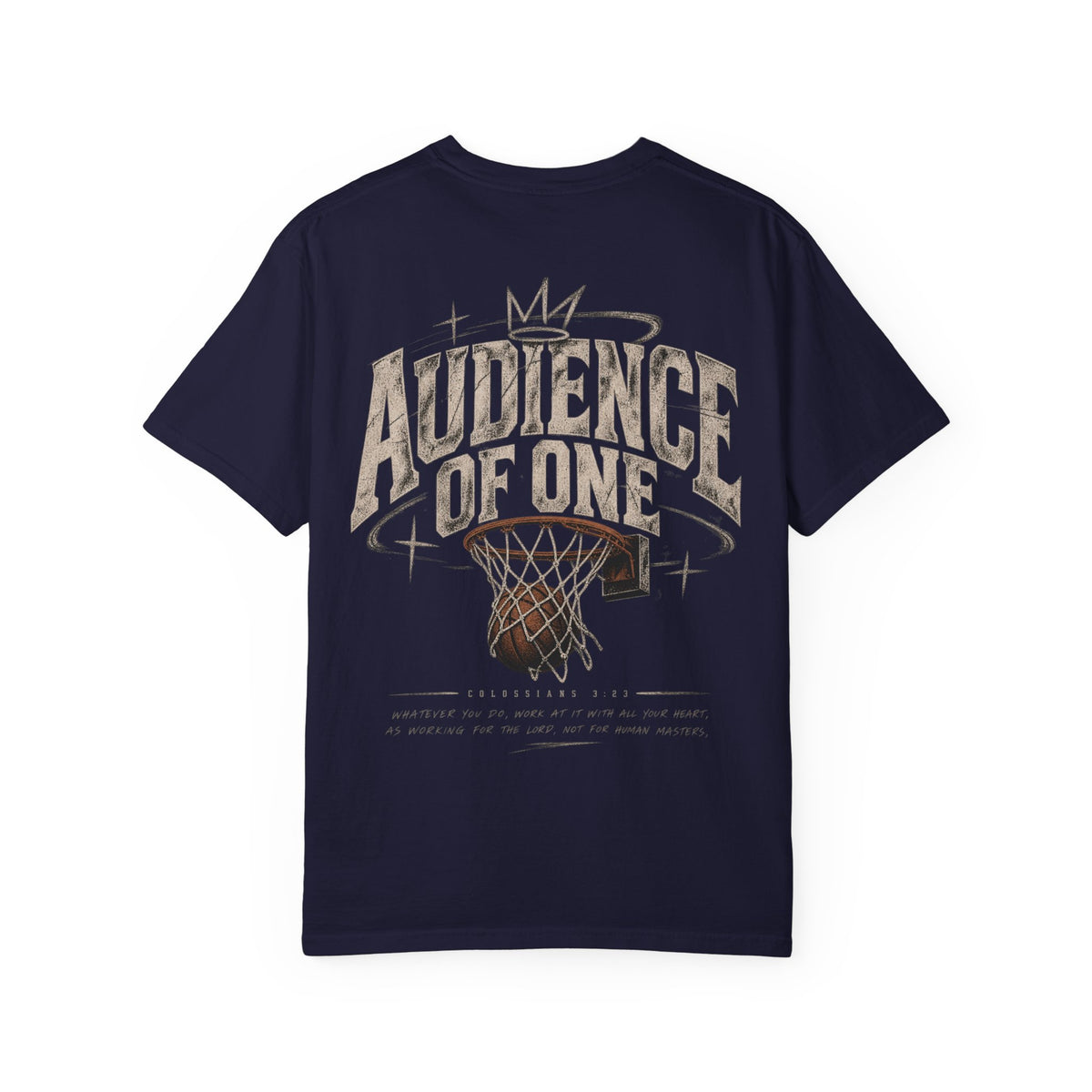 Audience of One Basketball Tee — Vintage Hoop Graphic T-Shirt