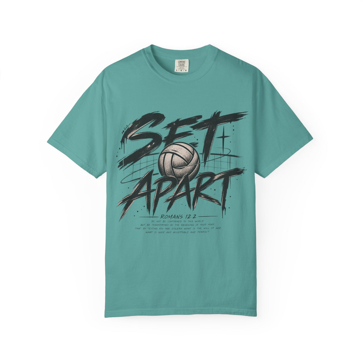 Set Apart Volleyball T-shirt — Christian Sports Tee (Romans 12:2)