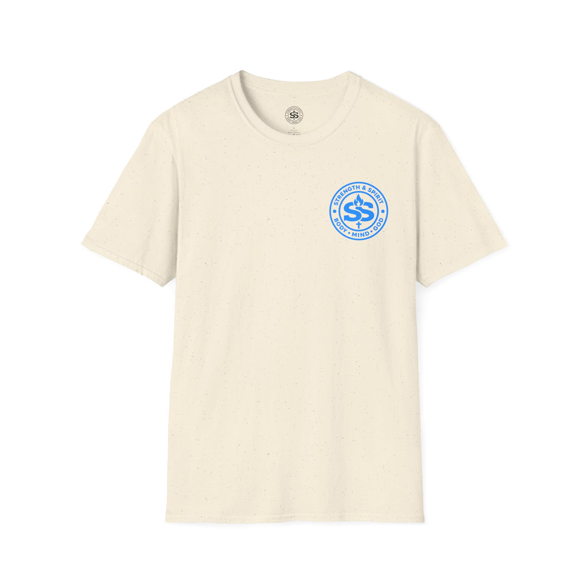 Glory to God T-Shirt — Retro Blue Faith Tee