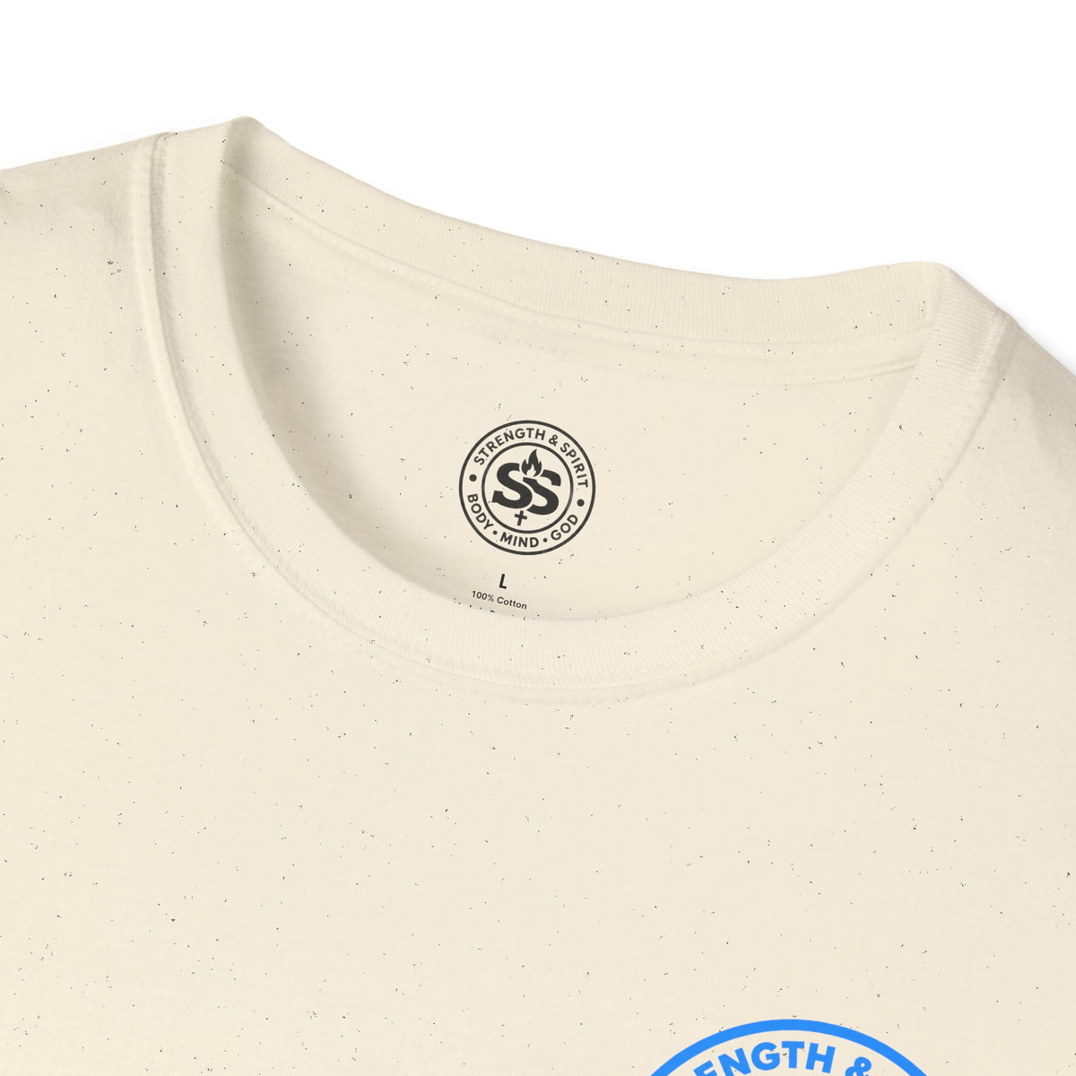 Glory to God T-Shirt — Retro Blue Faith Tee