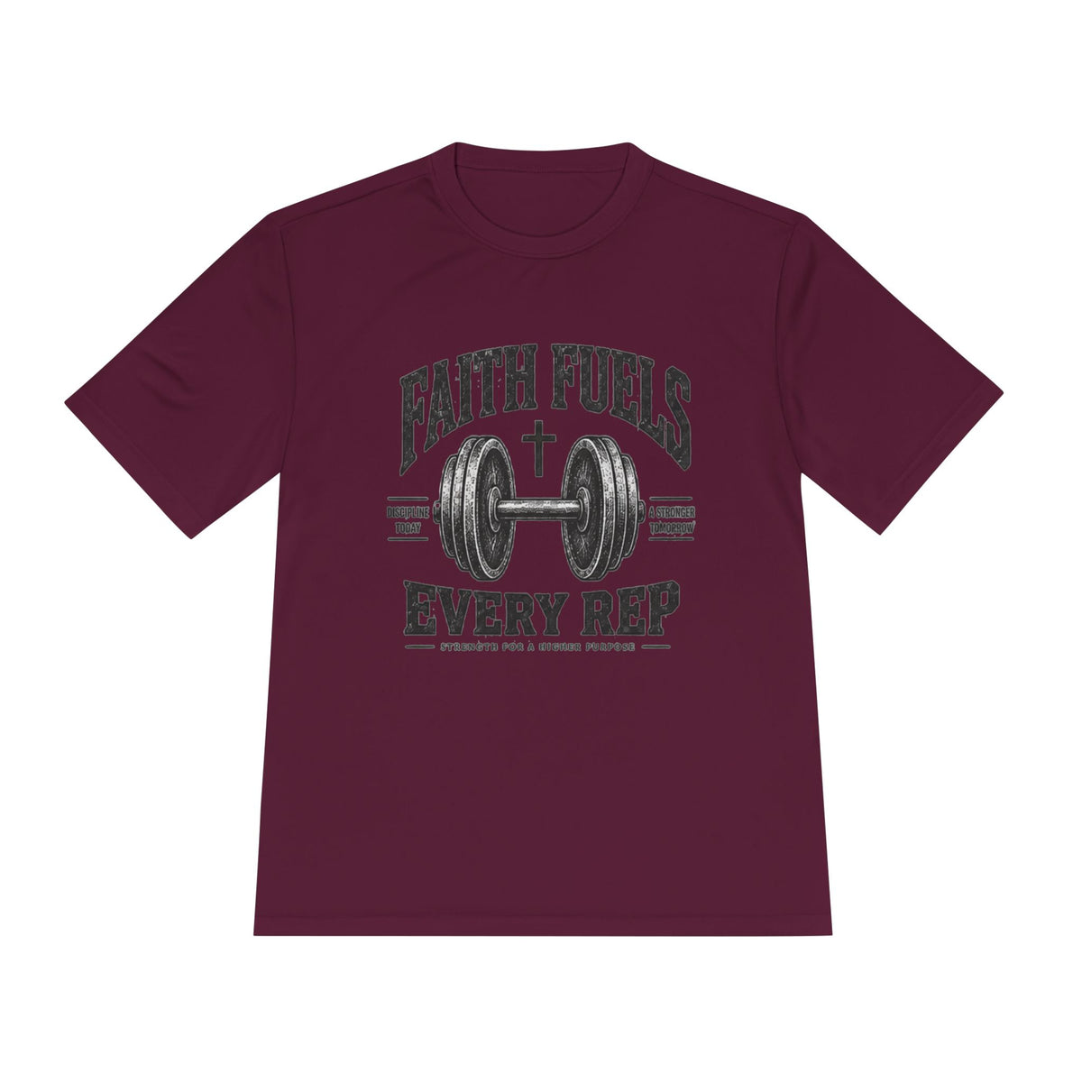 Faith Fuels Every Rep T-Shirt — Christian Gym Workout Tee