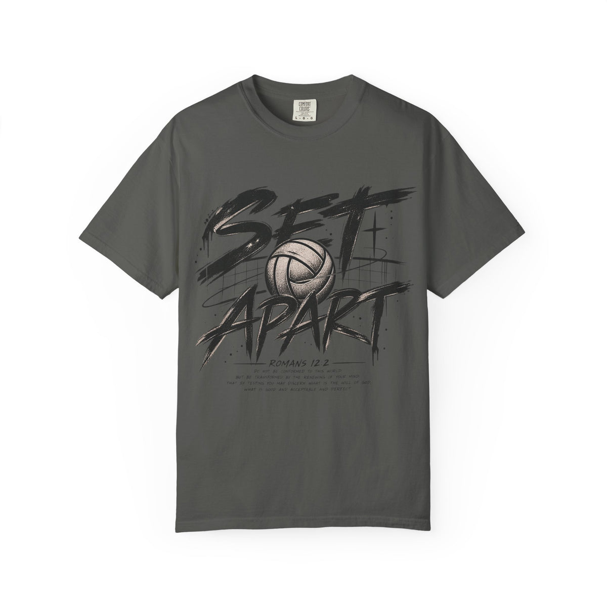 Set Apart Volleyball T-shirt — Christian Sports Tee (Romans 12:2)