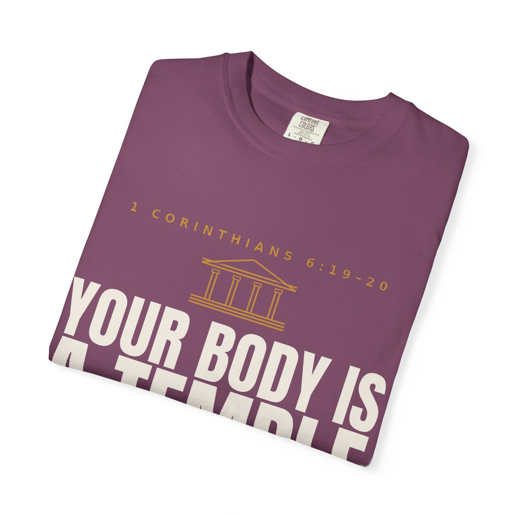 Your Body Is a Temple T-Shirt — Christian Faith Scripture Shirt (1 Corinthians 6:19-20)