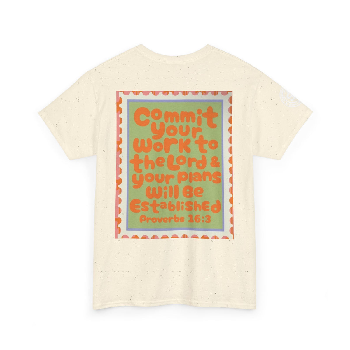 Proverbs 16:3 Inspirational Tee — "Commit Your Work to the Lord" Christian Graphic T-Shirt