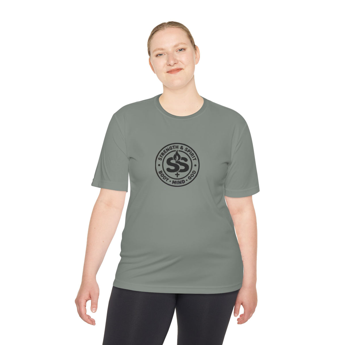 "His Strength My Weakness" Moisture-Wicking Shirt