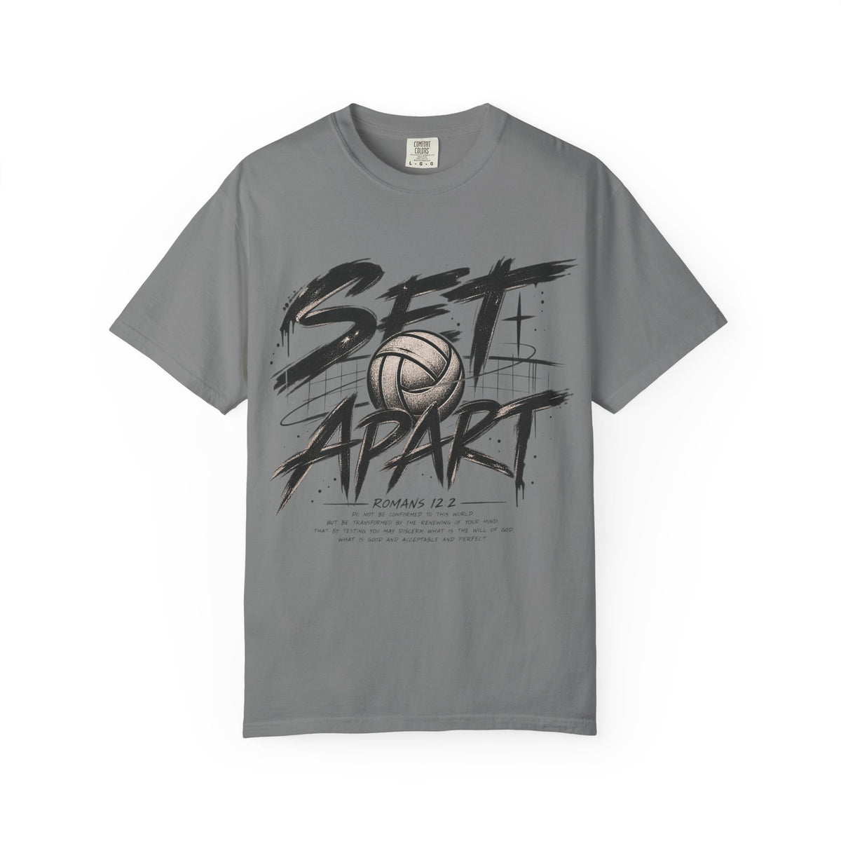 Set Apart Volleyball T-shirt — Christian Sports Tee (Romans 12:2)